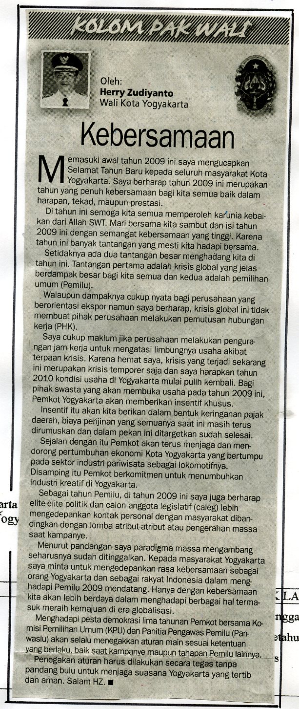 Kliping jogja terbaru